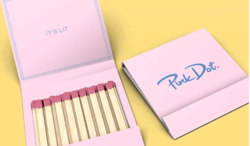 Truffl-pink dot-branding-matches