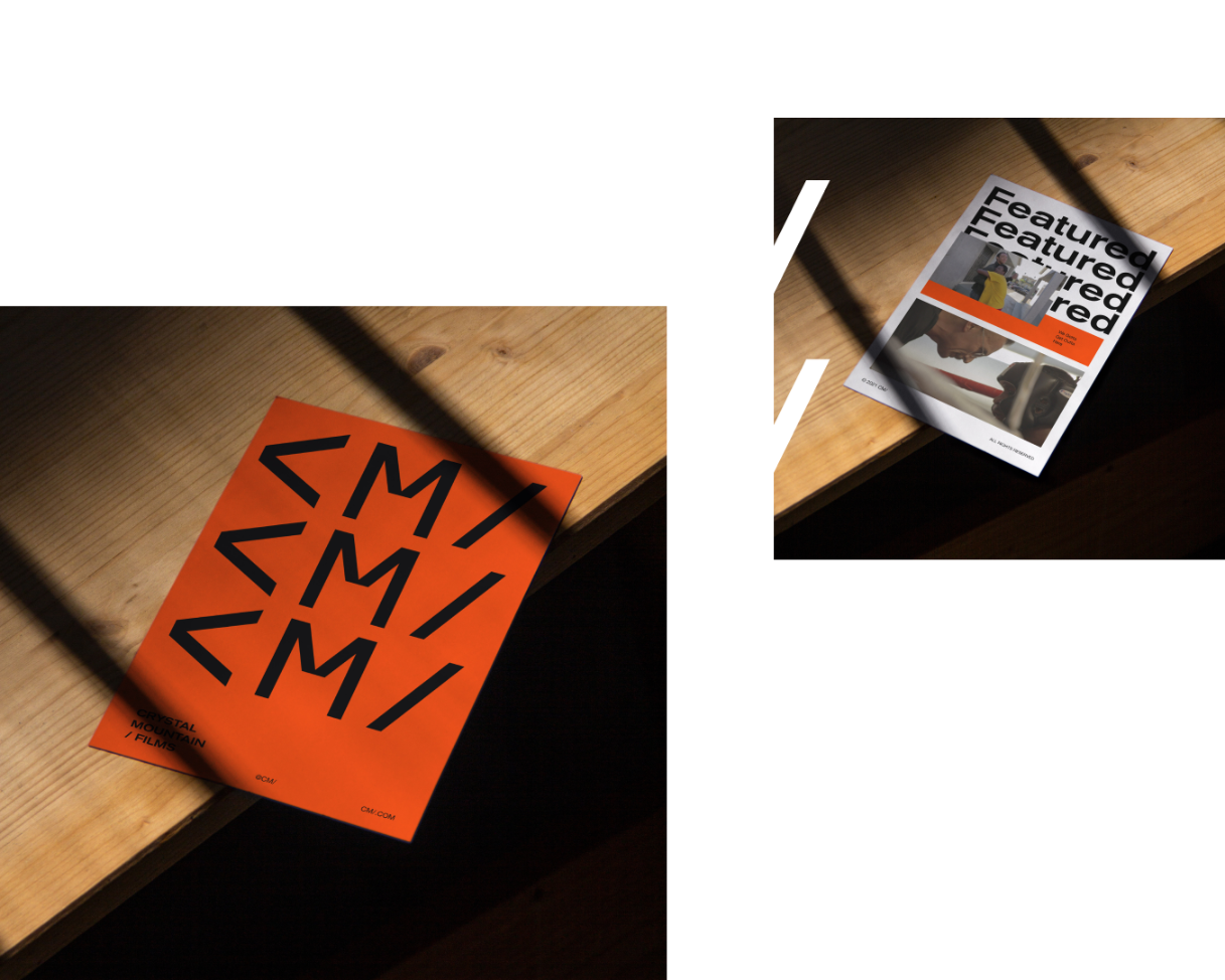 truffl crystal mountain branding print