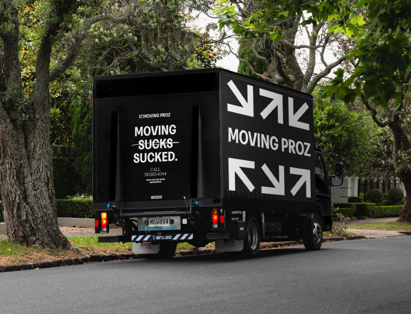 truffl branding moving proz truck2